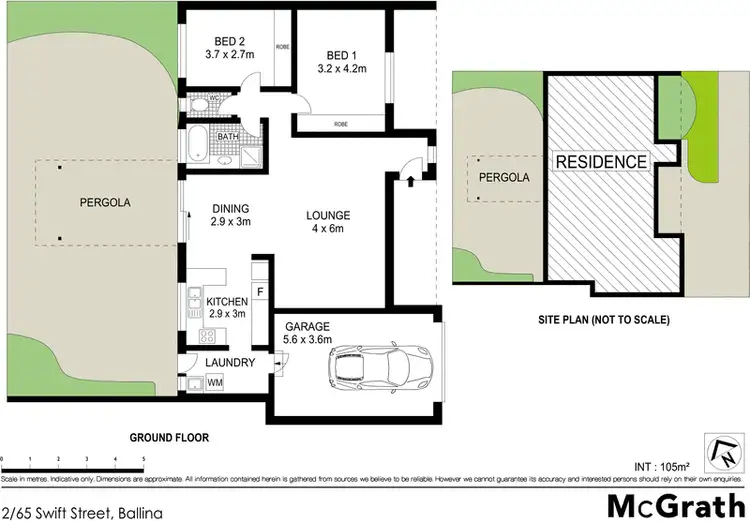 Floorplan of Homely villa listing, 2/65 Swift Street, Ballina NSW 2478