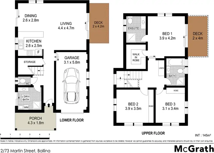 Floorplan of Homely townhouse listing, 2/73 Martin Street, Ballina NSW 2478