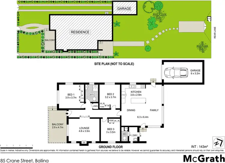 Floorplan of Homely house listing, 85 Crane Street, Ballina NSW 2478
