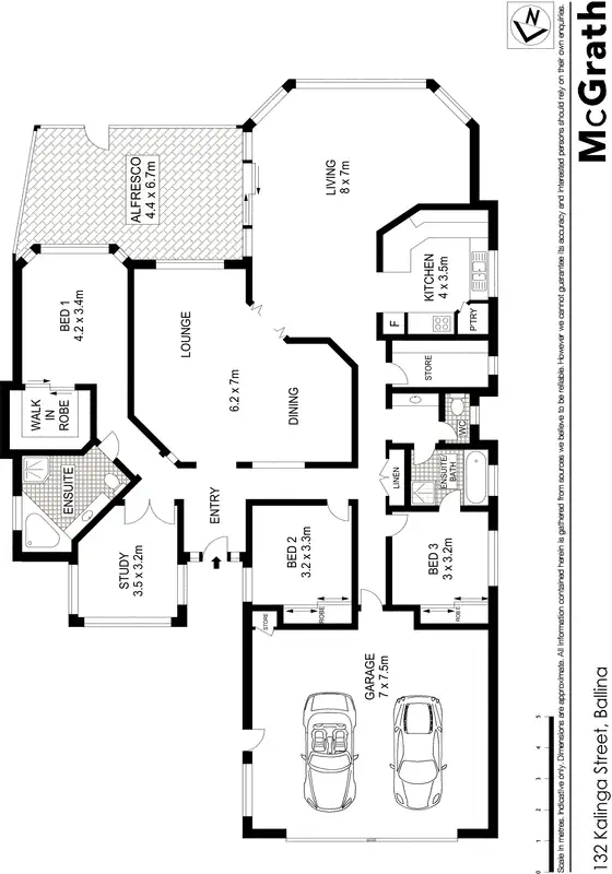 Floorplan of Homely house listing, 132 Kalinga Street, Ballina NSW 2478