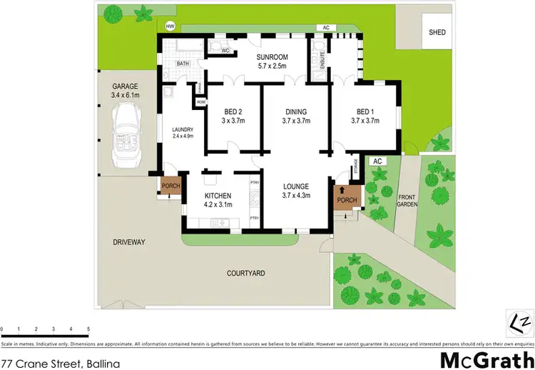 Floorplan of Homely house listing, 77 Crane Street, Ballina NSW 2478