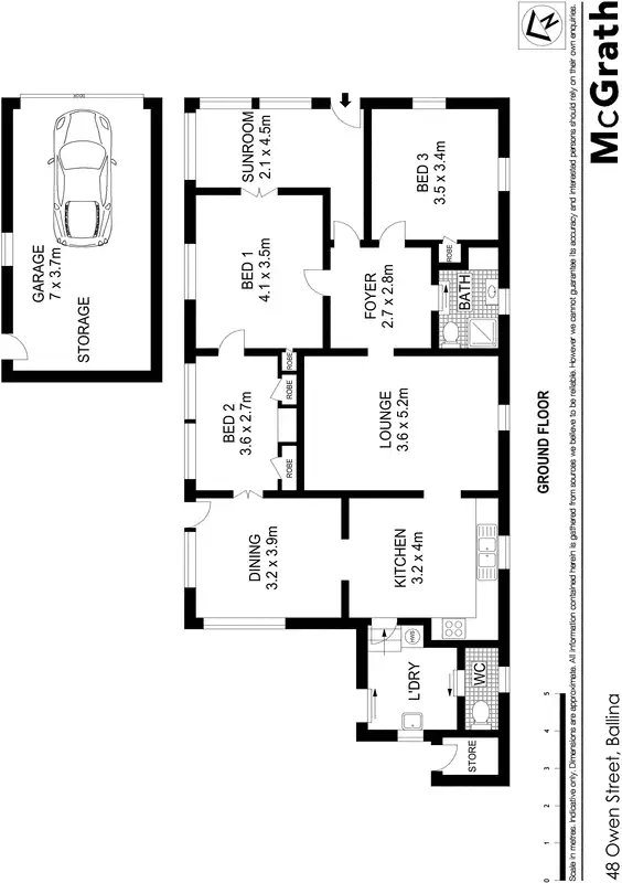 Floorplan of Homely house listing, 48 Owen Street, Ballina NSW 2478