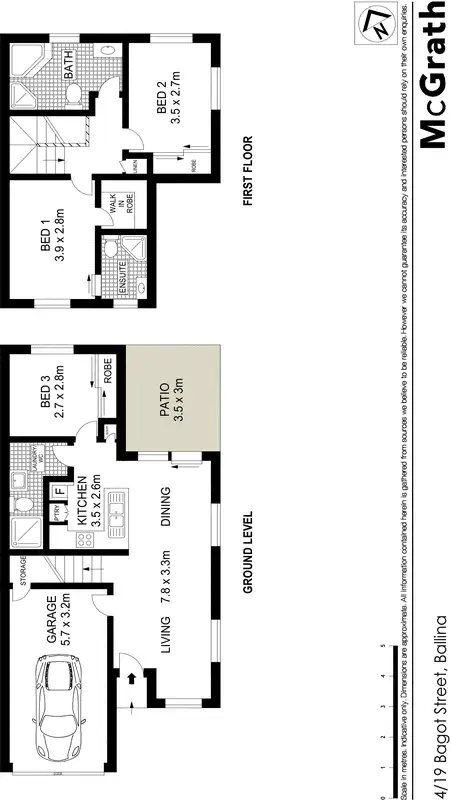 Floorplan of Homely townhouse listing, 4/19 Bagot Street, Ballina NSW 2478