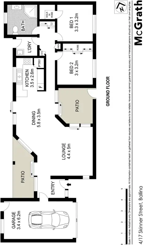Floorplan of Homely villa listing, 4/17 Skinner Street, Ballina NSW 2478