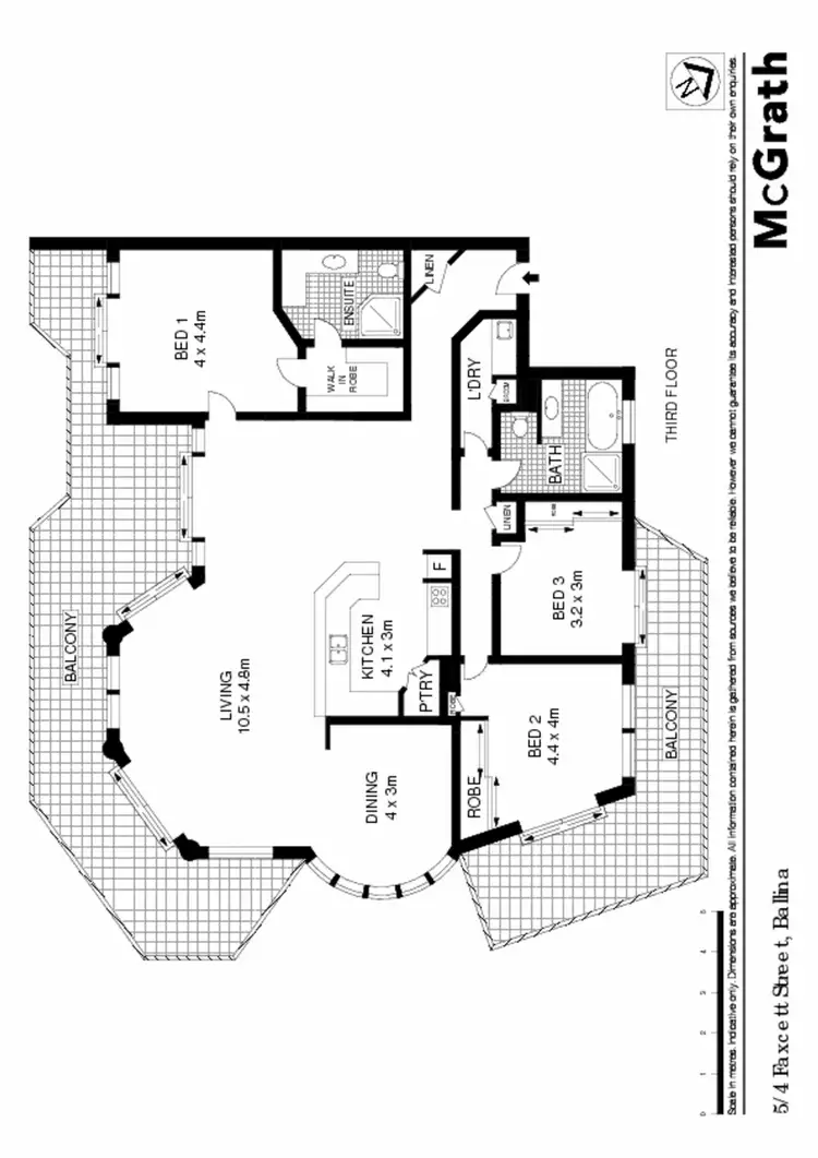 Floorplan of Homely apartment listing, 5/4 Fawcett Street, Ballina NSW 2478