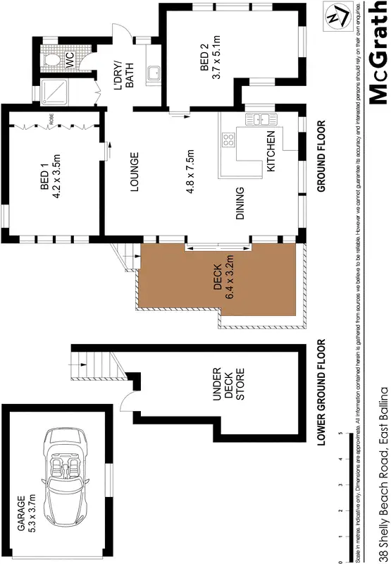Floorplan of Homely house listing, 38 Shelly Beach Road, East Ballina NSW 2478
