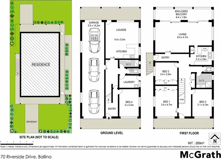 Floorplan of Homely house listing, 70 Riverside Drive, Ballina NSW 2478