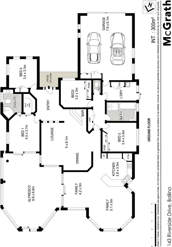 Floorplan of Homely house listing, 143 Riverside Drive, Ballina NSW 2478