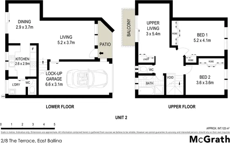 Floorplan of Homely townhouse listing, 2/8 The Terrace, East Ballina NSW 2478