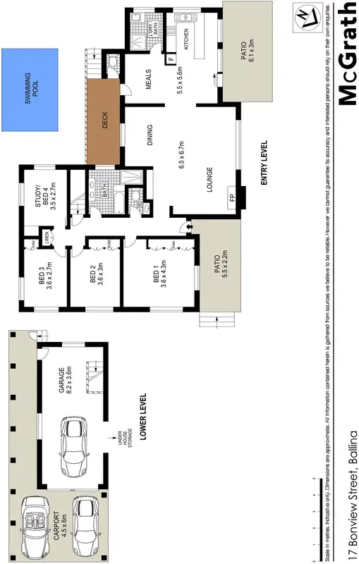 Floorplan of Homely house listing, 17 Bonview Street, East Ballina NSW 2478