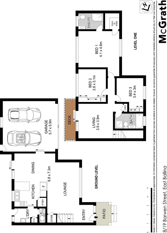Floorplan of Homely townhouse listing, 8/19 Barwen Street, East Ballina NSW 2478