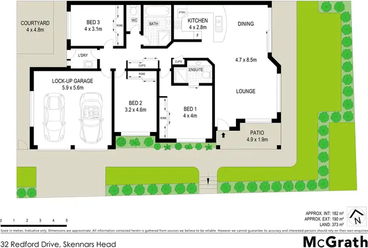 Floorplan of Homely villa listing, 32 Redford Drive, Skennars Head NSW 2478