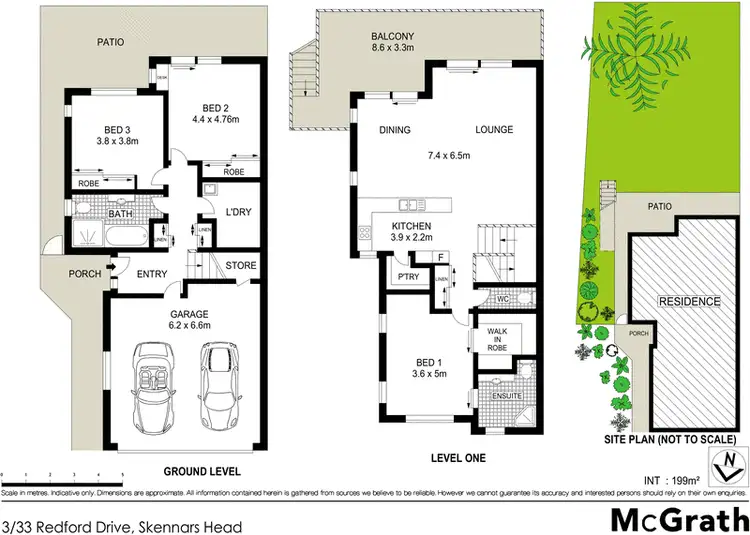 Floorplan of Homely townhouse listing, 3/33 Redford Drive, Skennars Head NSW 2478
