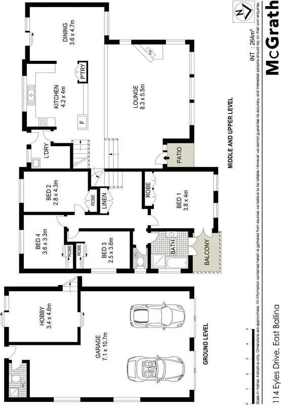 Floorplan of Homely house listing, 114 Eyles Drive, East Ballina NSW 2478