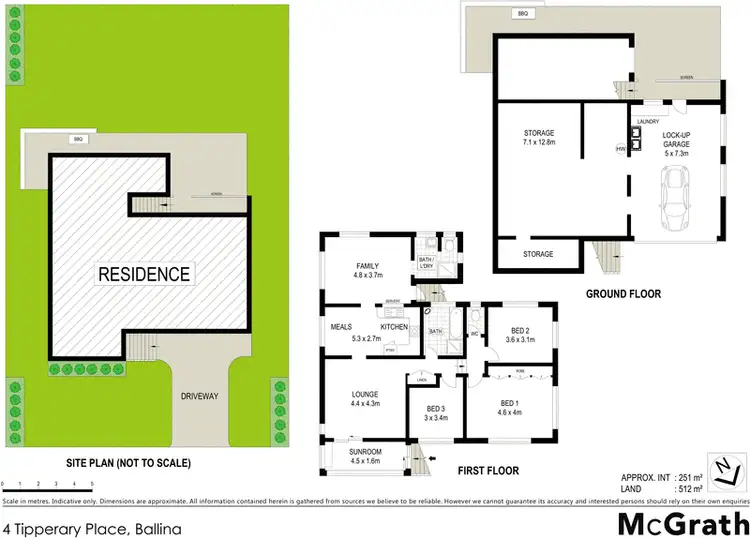 Floorplan of Homely house listing, 4 Tipperary Place, Ballina NSW 2478