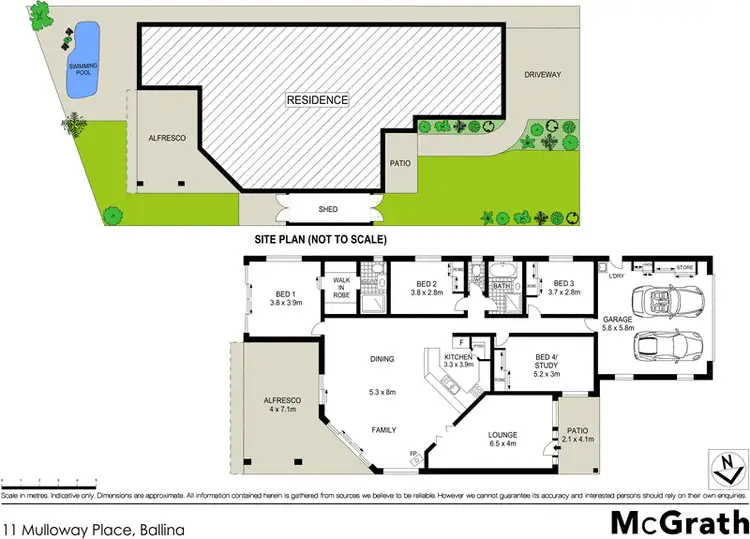 Floorplan of Homely house listing, 11 Mulloway Place, Ballina NSW 2478