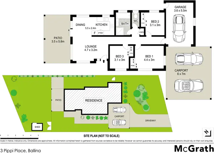 Floorplan of Homely house listing, 3 Pipi Place, Ballina NSW 2478