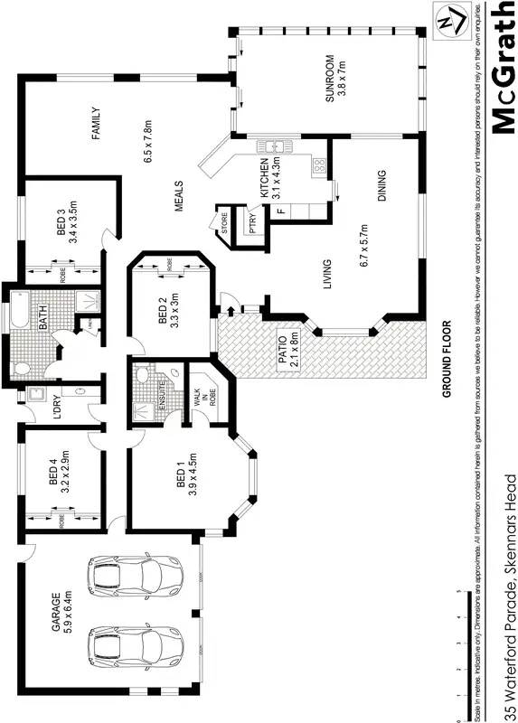Floorplan of Homely house listing, 35 Waterford Parade, Skennars Head NSW 2478
