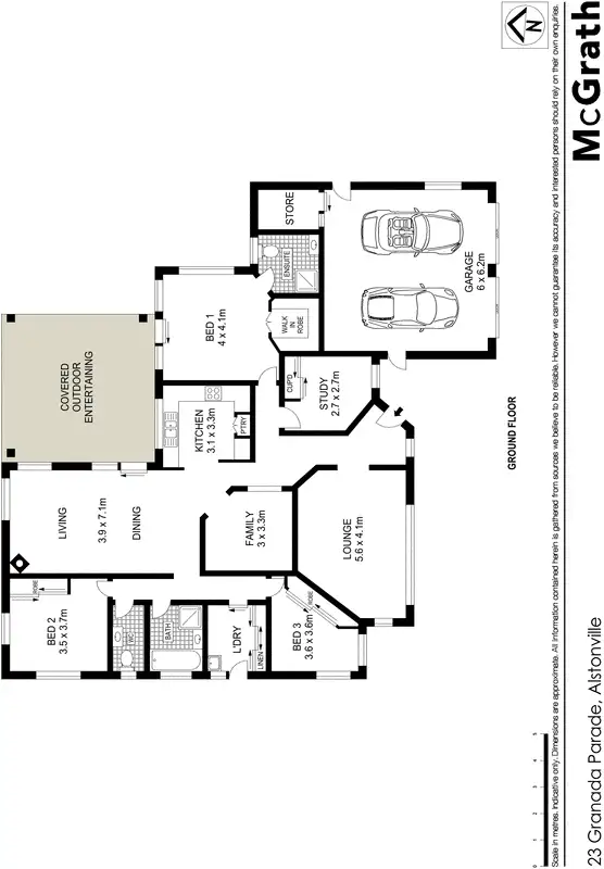 Floorplan of Homely house listing, 23 Granada Parade, Alstonville NSW 2477