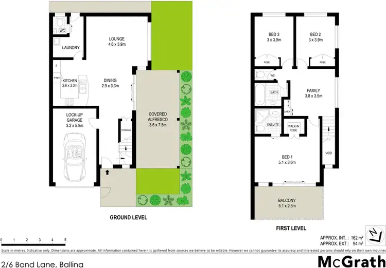 Floorplan of Homely villa listing, 2/6 Bond Lane, Ballina NSW 2478