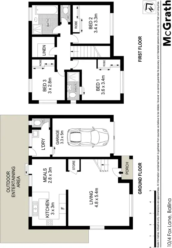 Floorplan of Homely townhouse listing, 10/4 Fox Lane, Ballina NSW 2478
