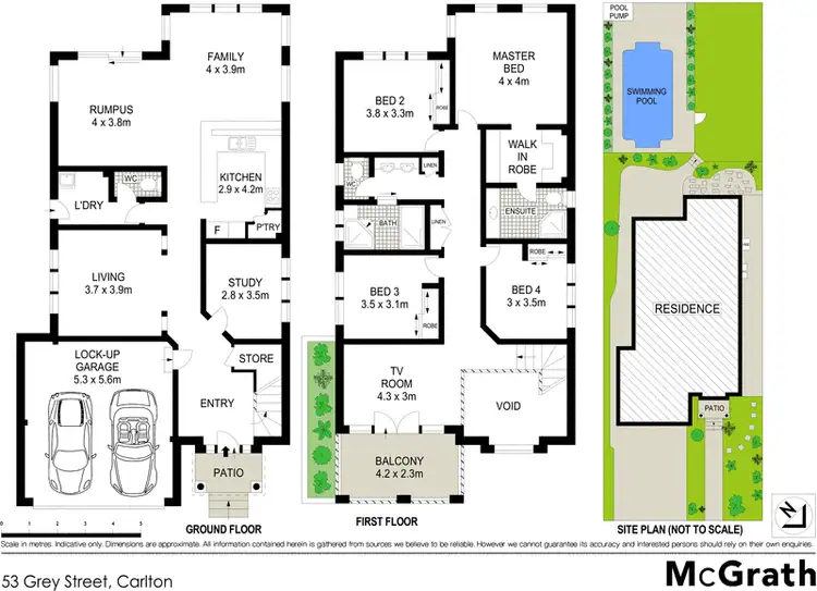 Floorplan of Homely house listing, 53 Grey Street, Carlton NSW 2218