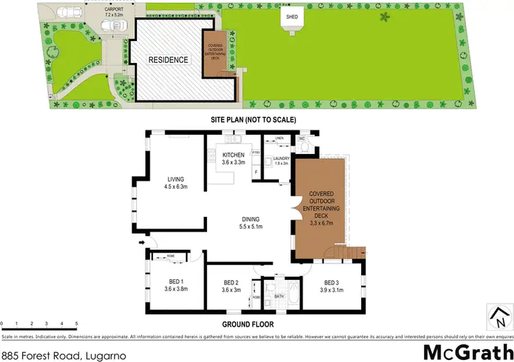 Floorplan of Homely house listing, 885 Forest Road, Lugarno NSW 2210