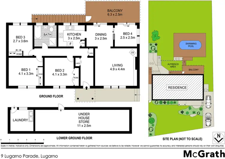 Floorplan of Homely house listing, 9 Lugarno Parade, Lugarno NSW 2210