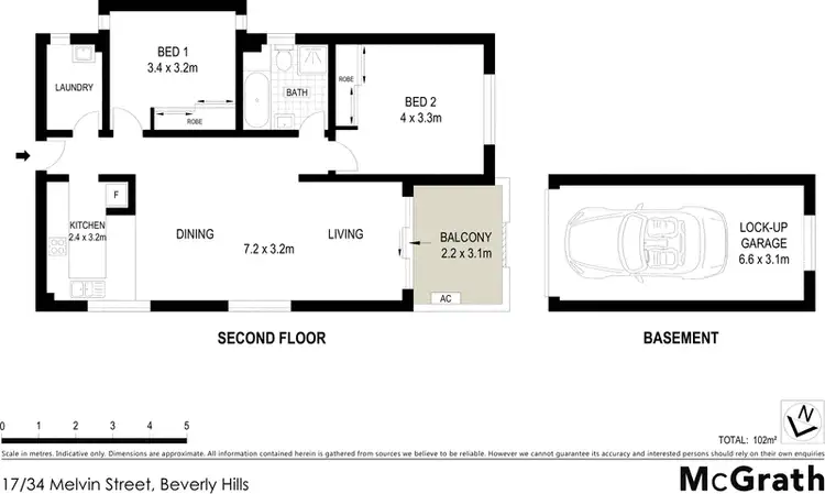 Floorplan of Homely apartment listing, 17/34 Melvin Street, Beverly Hills NSW 2209
