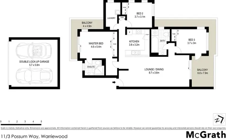 Floorplan of Homely apartment listing, 11/3 Possum Way, Warriewood NSW 2102