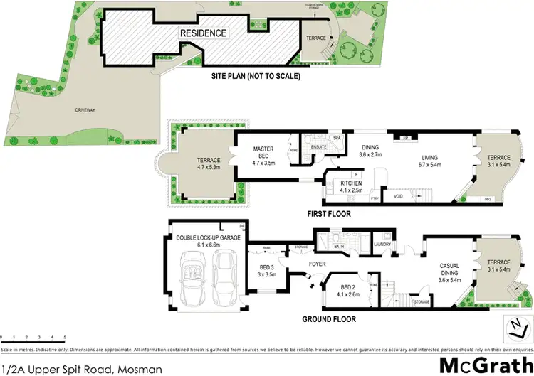 Floorplan of Homely townhouse listing, 1/2A Upper Spit Road, Mosman NSW 2088