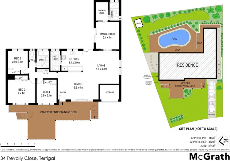 Floorplan of Homely house listing, 34 Trevally Close, Terrigal NSW 2260