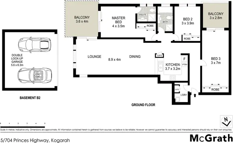Floorplan of Homely apartment listing, 5/704 Princes Highway, Kogarah NSW 2217