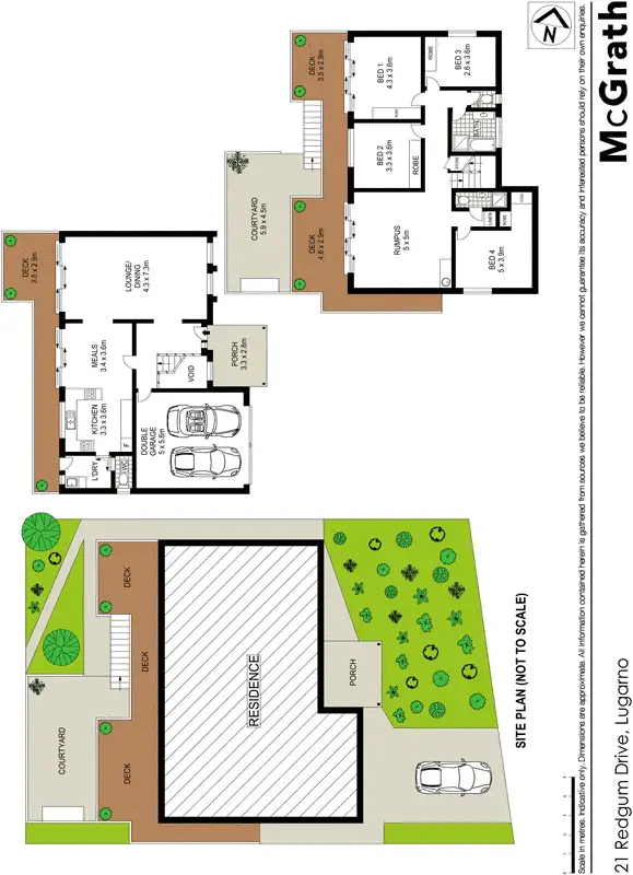 Floorplan of Homely house listing, 21 Redgum Drive, Lugarno NSW 2210