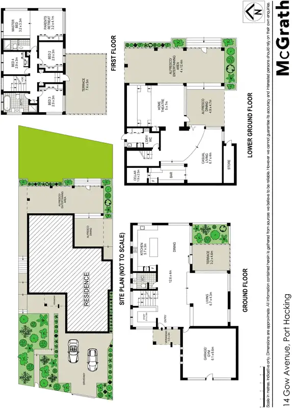 Floorplan of Homely house listing, 14 Gow Avenue, Port Hacking NSW 2229