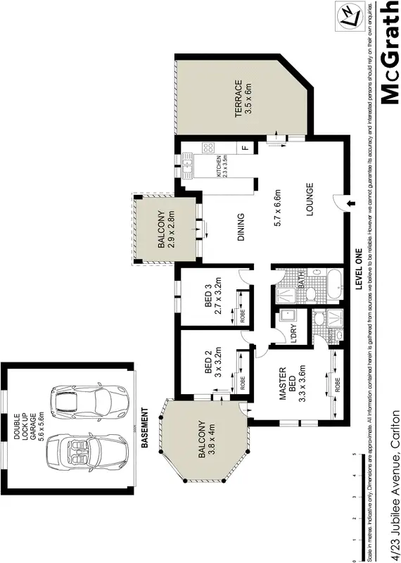 Floorplan of Homely apartment listing, 4/23 Jubilee Avenue, Carlton NSW 2218