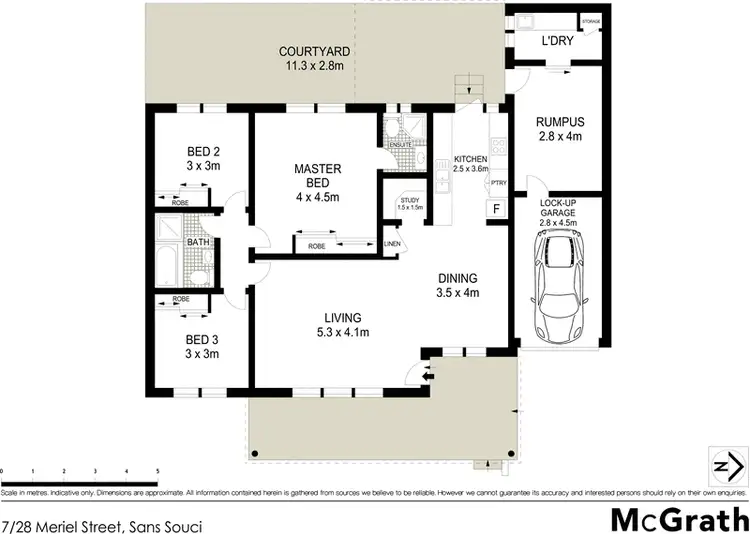 Floorplan of Homely villa listing, 7/28 Meriel Street, Sans Souci NSW 2219