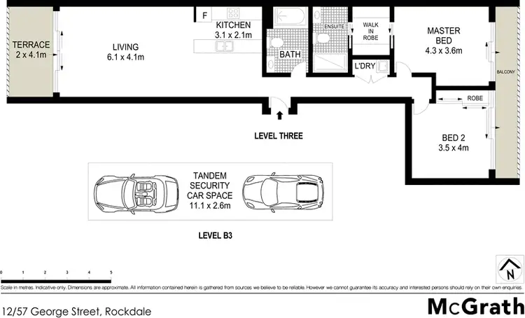 Floorplan of Homely apartment listing, 12/57 George Street, Rockdale NSW 2216