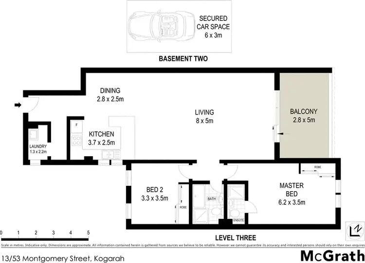 Floorplan of Homely apartment listing, 13/53 Montgomery Street, Kogarah NSW 2217