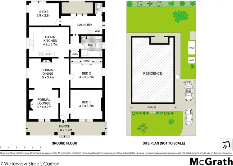 Floorplan of Homely house listing, 7 Waterview Street, Carlton NSW 2218