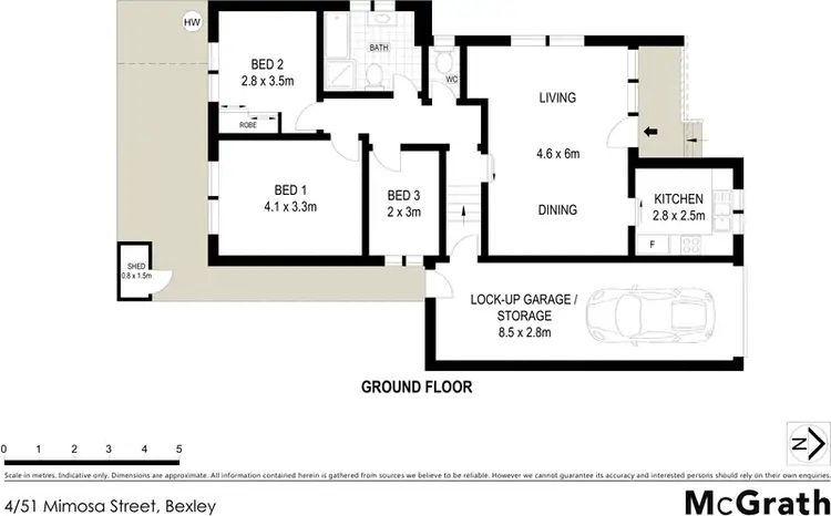 Floorplan of Homely villa listing, 4/51 Mimosa Street, Bexley NSW 2207