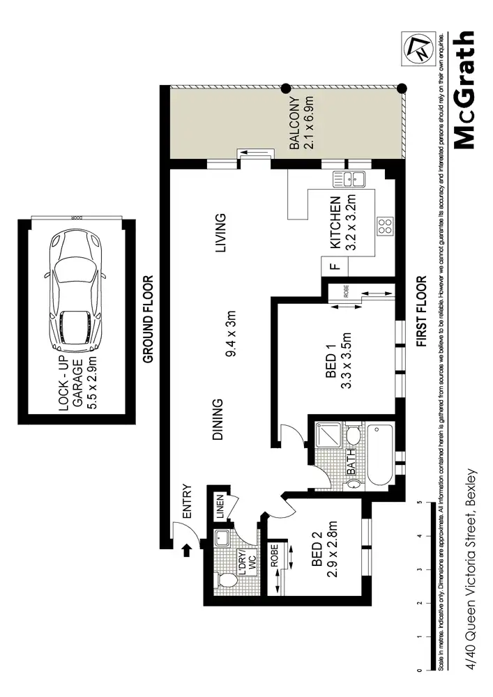 Floorplan of Homely apartment listing, 4/40 Queen Victoria Street, Bexley NSW 2207