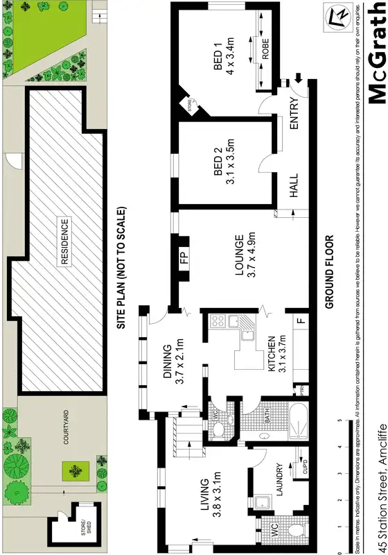 Floorplan of Homely house listing, 45 Station Street, Arncliffe NSW 2205