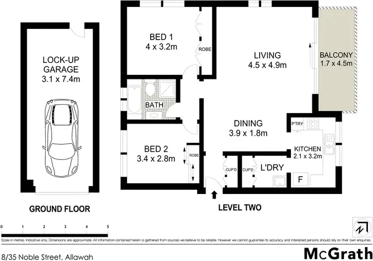 Floorplan of Homely apartment listing, 8/35 Noble Street, Allawah NSW 2218