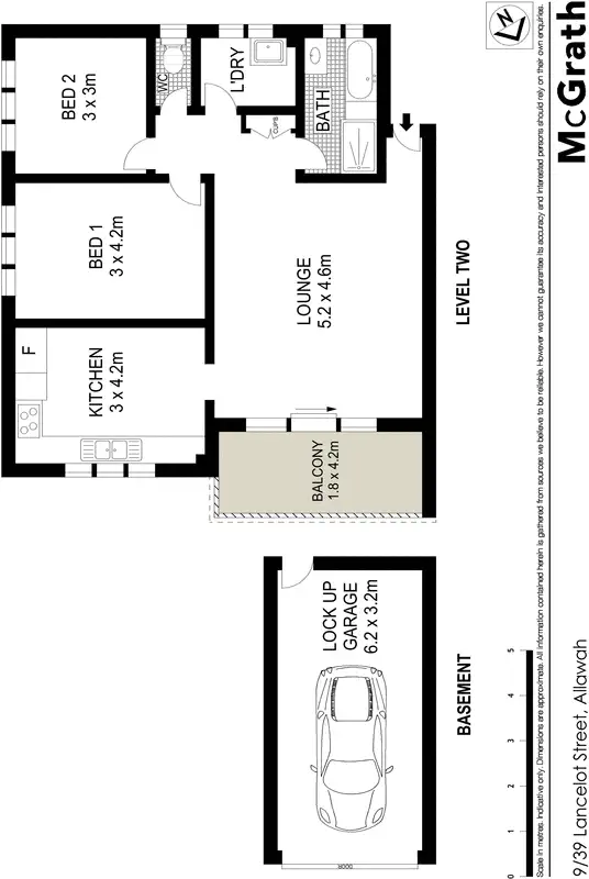 Floorplan of Homely apartment listing, 9/39 Lancelot Street, Allawah NSW 2218
