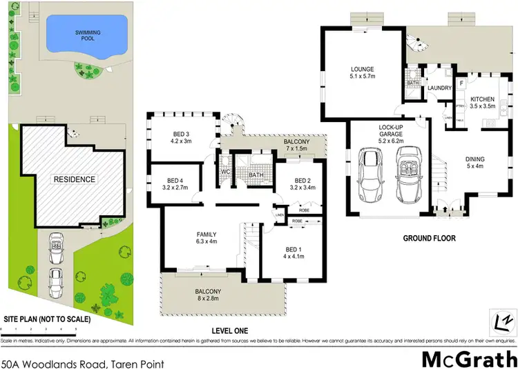 Floorplan of Homely house listing, 50A Woodlands Road, Taren Point NSW 2229