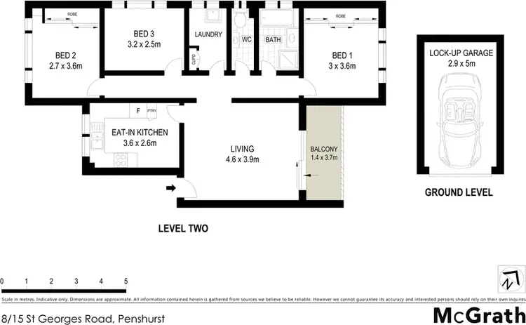 Floorplan of Homely apartment listing, 8/15 St Georges Road, Penshurst NSW 2222