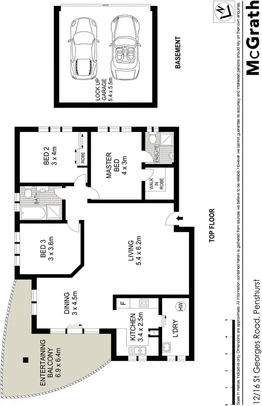 Floorplan of Homely apartment listing, 12/16 St Georges Road, Penshurst NSW 2222
