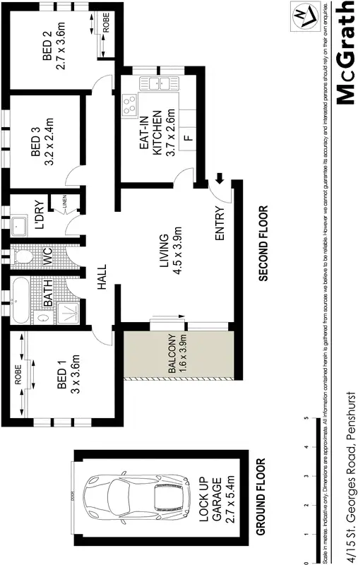 Floorplan of Homely apartment listing, 4/15 St Georges Road, Penshurst NSW 2222