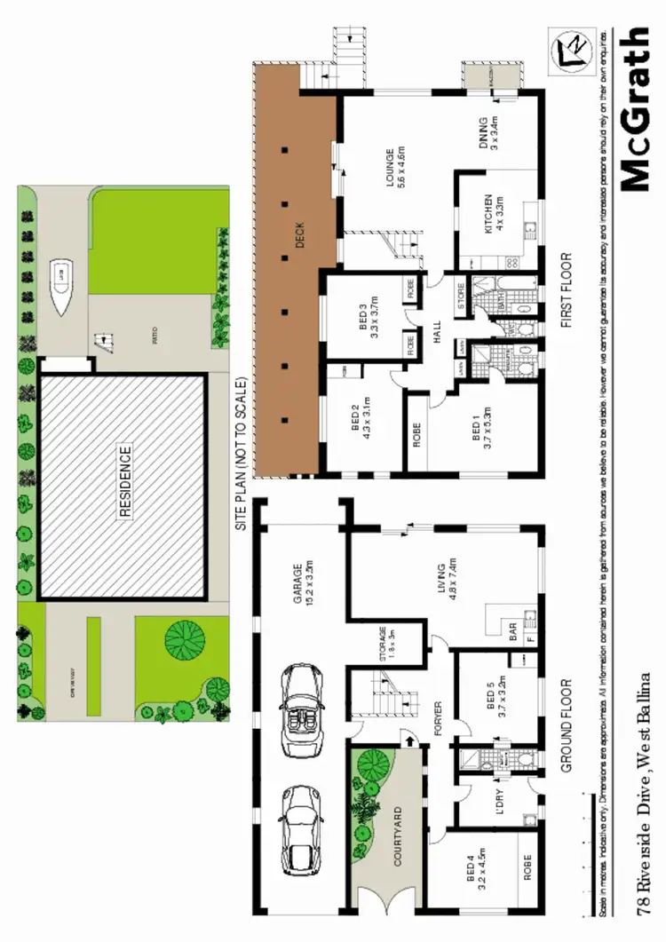 Floorplan of Homely house listing, 78 Riverside Drive, Ballina NSW 2478